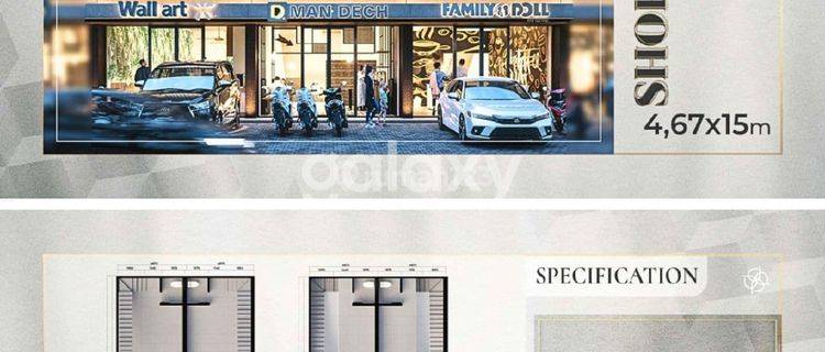 JUAL RUKO BARU 2 LANTAI LOKASI SANGAT STRATEGIS CENTRAL PARK MERR 1