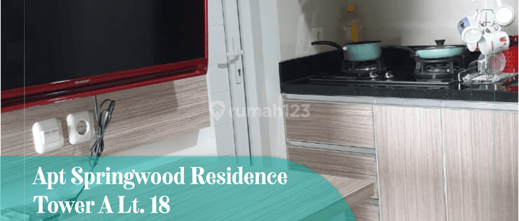 Disewa Apartemen 2 BR di Springwood Residence Tower A Lt.18 1