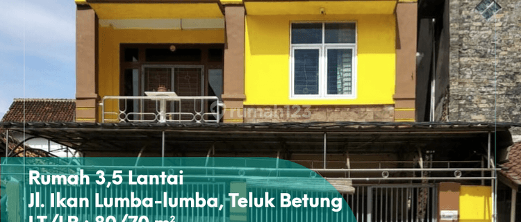 Dijual Rumah 3,5 Lantai di Teluk Betung Selatan 1