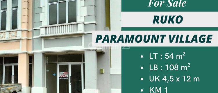 Dijual Ruko New 2 Lt Di Paramount Village 1