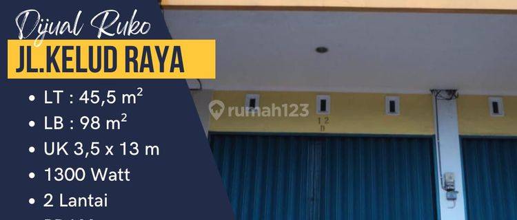Dijual  Ruko di Jl. Kelud Raya, Gajah Mungkur 1