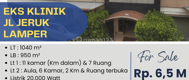 Dijual Eks Klinik 2 Lantai Jl Jeruk Lamper Semarang Tengah 1