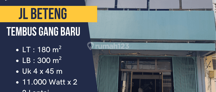 Disewakan Ruko 2 Lt Jl Beteng Tembus Gang Baru Semarang Tengah 1