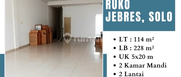 DIJUAL RUKO 2 T HGB JL TENTARA PELAJAR JEBRES SOLO 1