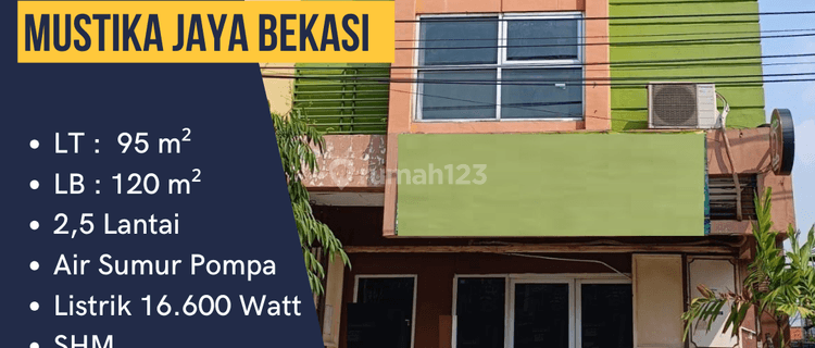 DIJUAL RUKO 2,5 LANTAI SHM JL DUKUH ZAMRUD PADURENAN BEKASI  1