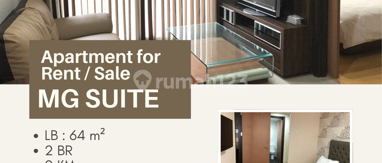 DIJUAL APARTEMEN MG SUITE LT 15 TYPE 2 BR FURNISHED 1