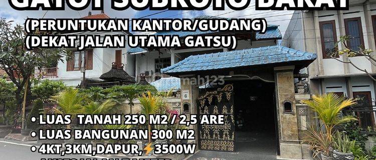 Rumah Lokasi Jalan Pidada Gatot Subroto Barat Dekat Jalan Utama 1