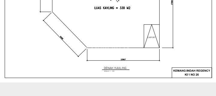 Kavling Sudut Kemang Indah Regency Dekat Gerbang Tol Summarecon 1