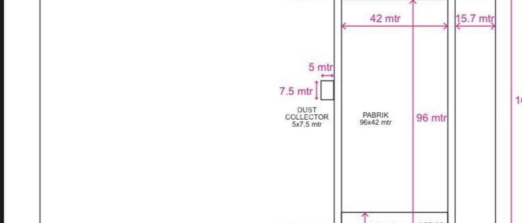 Dijual Cepat Lahan Luas ~+15000m² Dari Total 29880m² Sblh Pabrik 1