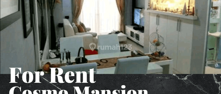 Disewakan Apartemen Cosmo Mansion 3 Bedroom Full Furnished 1