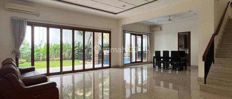 SEWA RUMAH BAGUS LUAS KEMANG JAKSEL 5BR + 5 KM DLM SWIMMING POOL 1