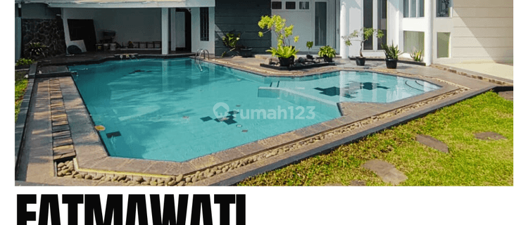 Disewakan Rumah Fatmawati Kolam Renang Lapangan Basket 1