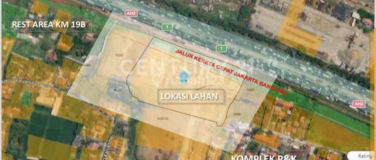 LAHAN DI PINGGIR JALAN TOL JAPEK DAN JALUR KERETA CEPAT 1