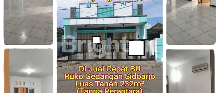 RUKO BISA DI SEKAT JADI 2 DI GEDANGAN SIDOARJO 1