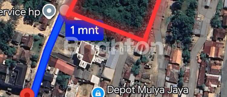 TANAH PAGAR KELILING BATU BATA TINGGI 3 m DI JALAN LIMAS AIR BATU - TALANG KELAPA - PALEMBANG - BANYUASIN 1