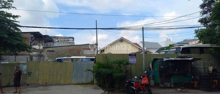 Dijual cepat kavling/ tanah, hadap jalan raya, area komersial dekat Prj kemayoran 1