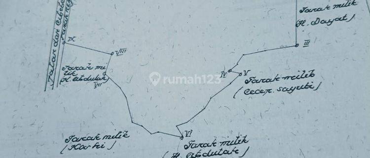 Tanah Sawah Pinggir Jalan Raya Cibeber Masih Nego SHM Daerah Ramai 1