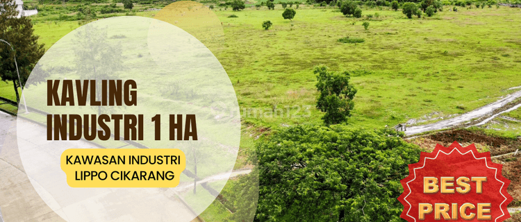 Dijual Tanah Murah di Jalan Utama Kawasan Industri Lippo Cikarang 1
