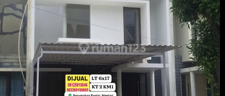 Dijual Rumah 2lantai Pantai Mentari Surabaya Siap Huni 1