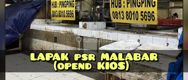 jual lapak/open kios pasar malabar tangerang 1