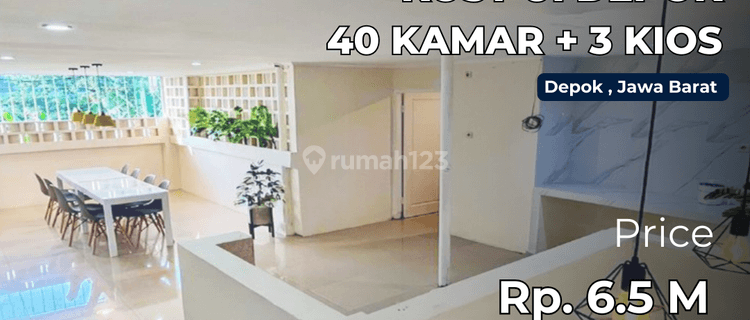 Dijual Cepat Kost Ui Depok 40 Kamar 3 Kios Kost Full Tersewa 1