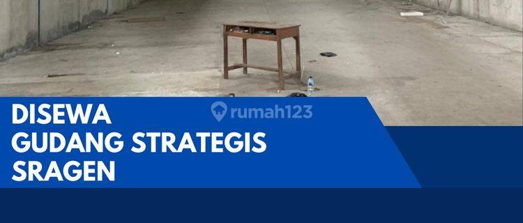 Disewakan Gudang Strategis Zona Industri 700m2 Lokasi Sragen  1