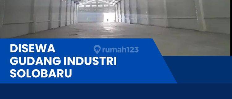 Disewakan Gudang Zona Industri 2200m2 Lokasi Solo Baru  1