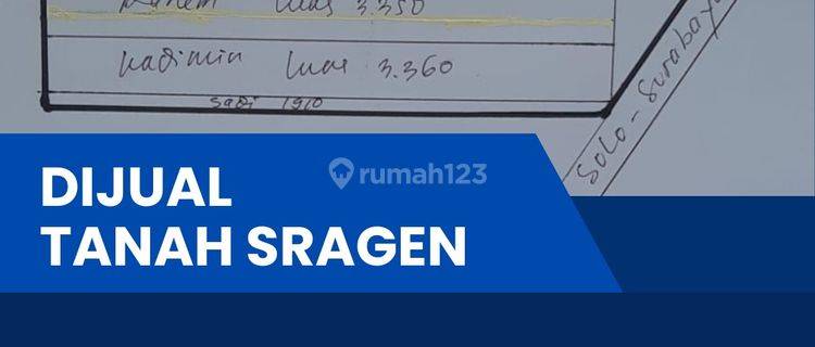 Dijual Tanah Industri Pergudangan Luas 5 Ha Berlimbah di Sragen. 1