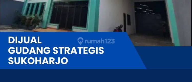 Dijual Gudang Zona Industri,lokasi Parangjoro Sukoharjo Luas 1540m2,BU  1