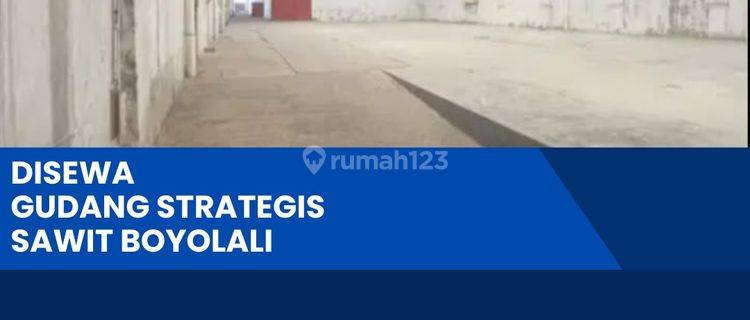 Disewakan Gudang Strategis Zona Industri 2000m2 Berlimbah Sawit Boyolali  1