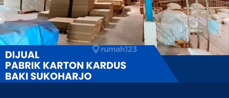 Dijual Pabrik Take Over Kardus Karton Aktif Sukoharjo 6000m2  1