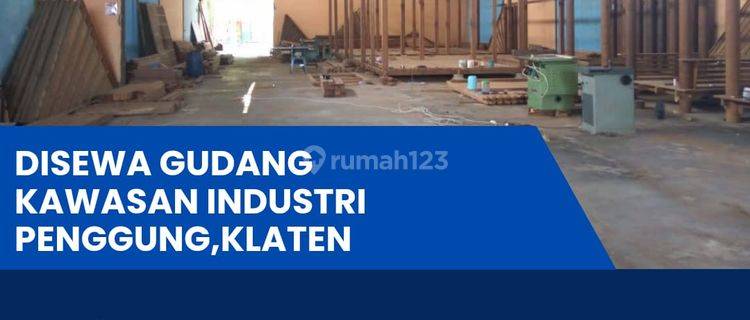 Disewakan gudang Penggung Klaten luas 2300m BU 1