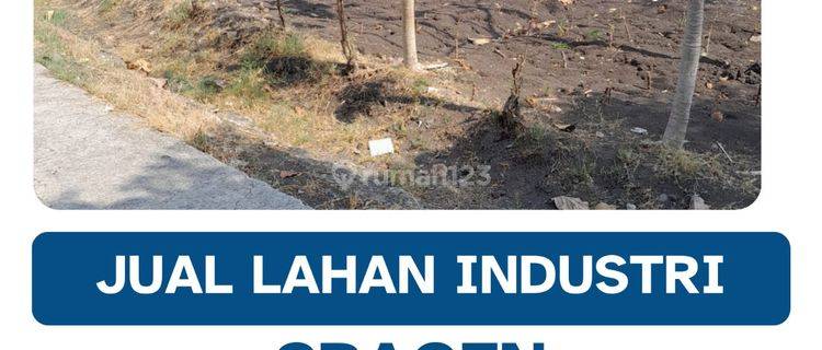 Dijual Lahan Zona Industri,lokasi Sragen,luas 5 Hektar,bu  1