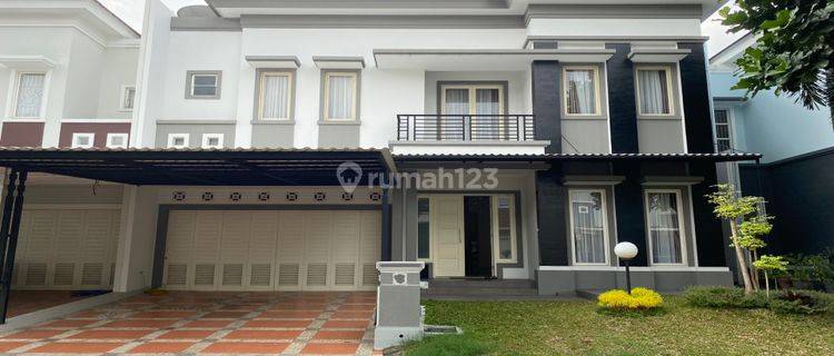 Rumah Cluster Aquamarine Lebar 13,5m Pondok Hijau Golf Rumah Sudah Renovasi Furnished SHM - Sertifikat Hak Milik di Gading Serpong 1