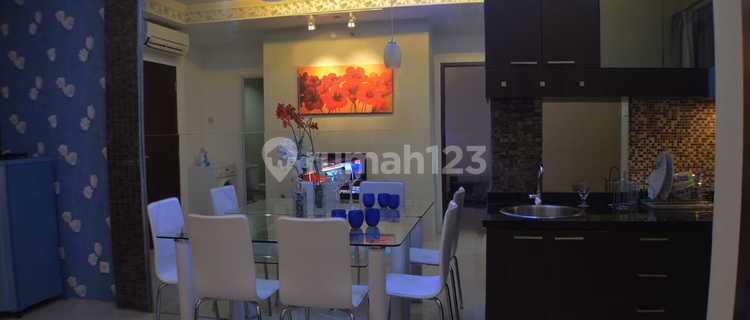For Rent: Mediterranean Garden Residences 2 Apartment, 2BR Type, Furnished, High Floor, Nice Unit, Includes Washing Machine. Best location near APL Office Building, SOHO Capital, and Central Park Mall. 1