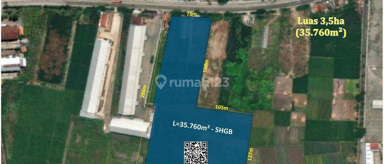 Dijual Tanah Industry Brebes Luas 3,5ha Non Lsd 1