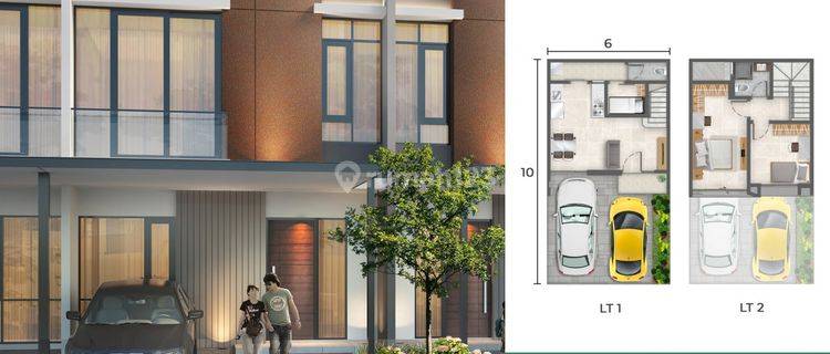 Disewa Rumah Milenial PIK2 Uk 6x10 Kosongan 2+1Bedroom  1