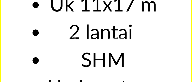 JUAL CEPAT ! RUMAH JANUR ELOK (SH) 1