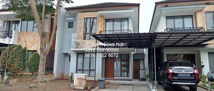 Disewakan Rumah Semifurnish, 3+1 Kamar Tidur, Jalan Kaki Ke Sinarmas World Academy di Green Cove Bsd 1