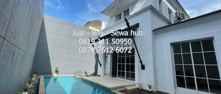 Disewa Rumah Swimming Pool 4+1 Kt Lt Lb 230 265 m² di Cluster De Maja Depark Bsdcity Tangerang 1