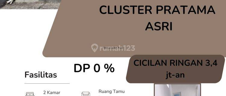 Jual Rumah Manimalis CLUSTER PRATAMA ASRI 1