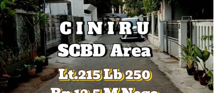 Dijual Jalan Ciniru Scbd Area Kebayoran Baru Jakarta Selatan 1