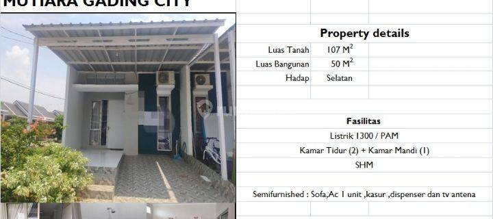 Disewakan Rumah Hook Semi Furnished Di Mgc Bekasi  1