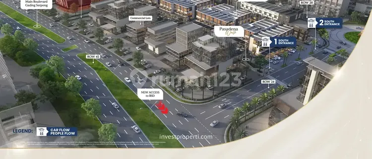 Ruko Traffic Ramai Pasadena North Square 3 Lt Gading Serpong 1