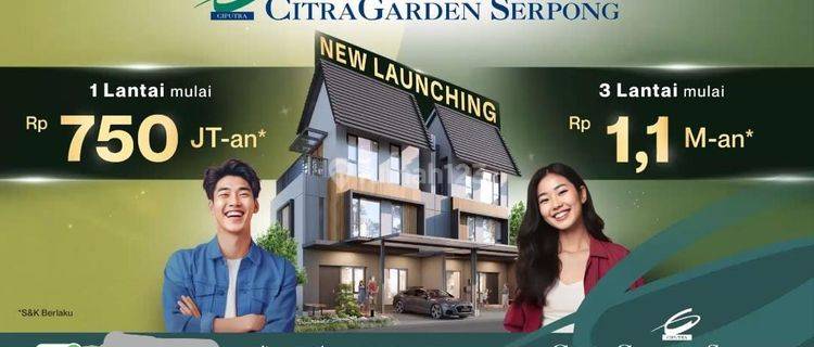 Rumah 1 Lantai Under 1man Elaia Citra Garden Serpong Bsd 1