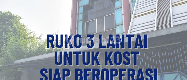 3-story ready-to-operate shop house for rent in West Cengkareng 1