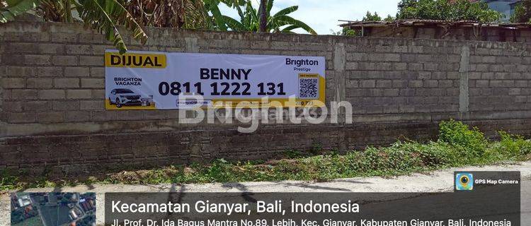 Tanah 29,10 are strategis cocok untuk Gudang dekat sekali dengan By pass Ida Bagus Mantra 1