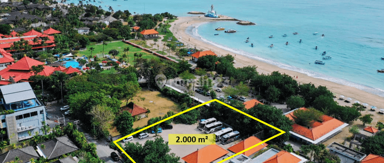Tanah SHM 2000 M2 di Beachfront, Pantai Jerman, Kuta, Bali  1