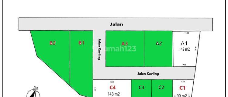 Tanah Kaveling Bogor Cicilan 12x Tanpa Bunga 0%, 14 Km RSUD Leuwiliang 1