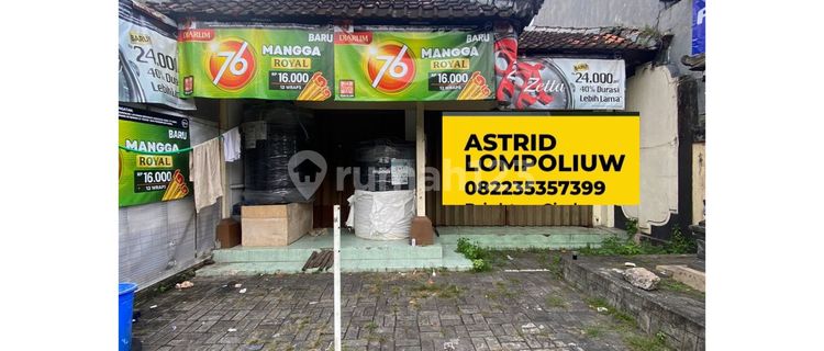 For Rent Unfurnished 1-Story Shop House in Ubung Kaja Area 1